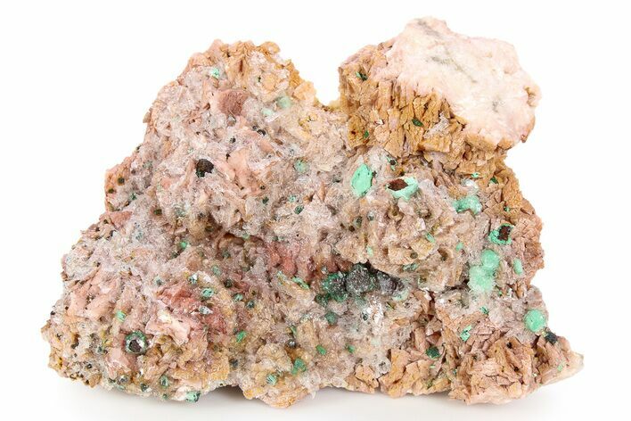 Rosasite & Selenite On Ferroan Dolomite - Morocco #256355